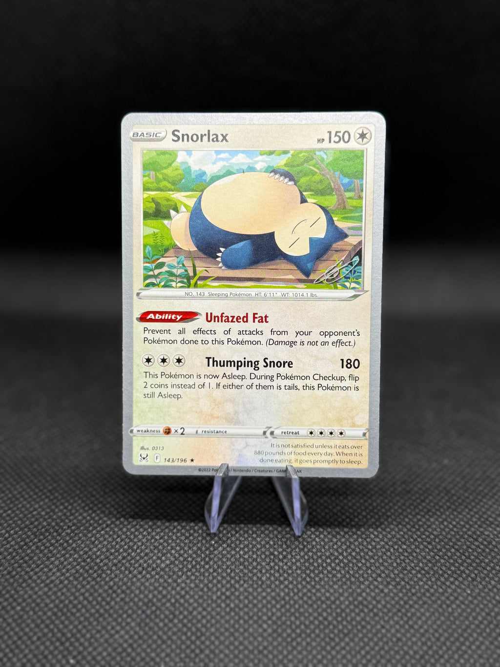 Snorlax Stamped WCD 143/196